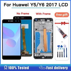 LCD Display For Huawei Nova Young 4G LTE / Y6 2017 / Y5 2017 MYA-L11 L41 U29 MYA L22 L41 LCD Display Touch Screen Frame Replace