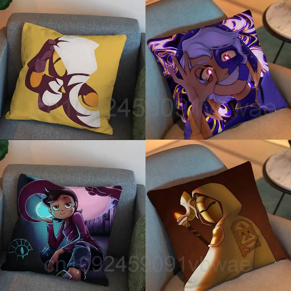 Luz Flapjack Noceda The Owl House Pillow Case Office Cushions Suitable For Sofa Car Bedroom Decorative Cushion Cover