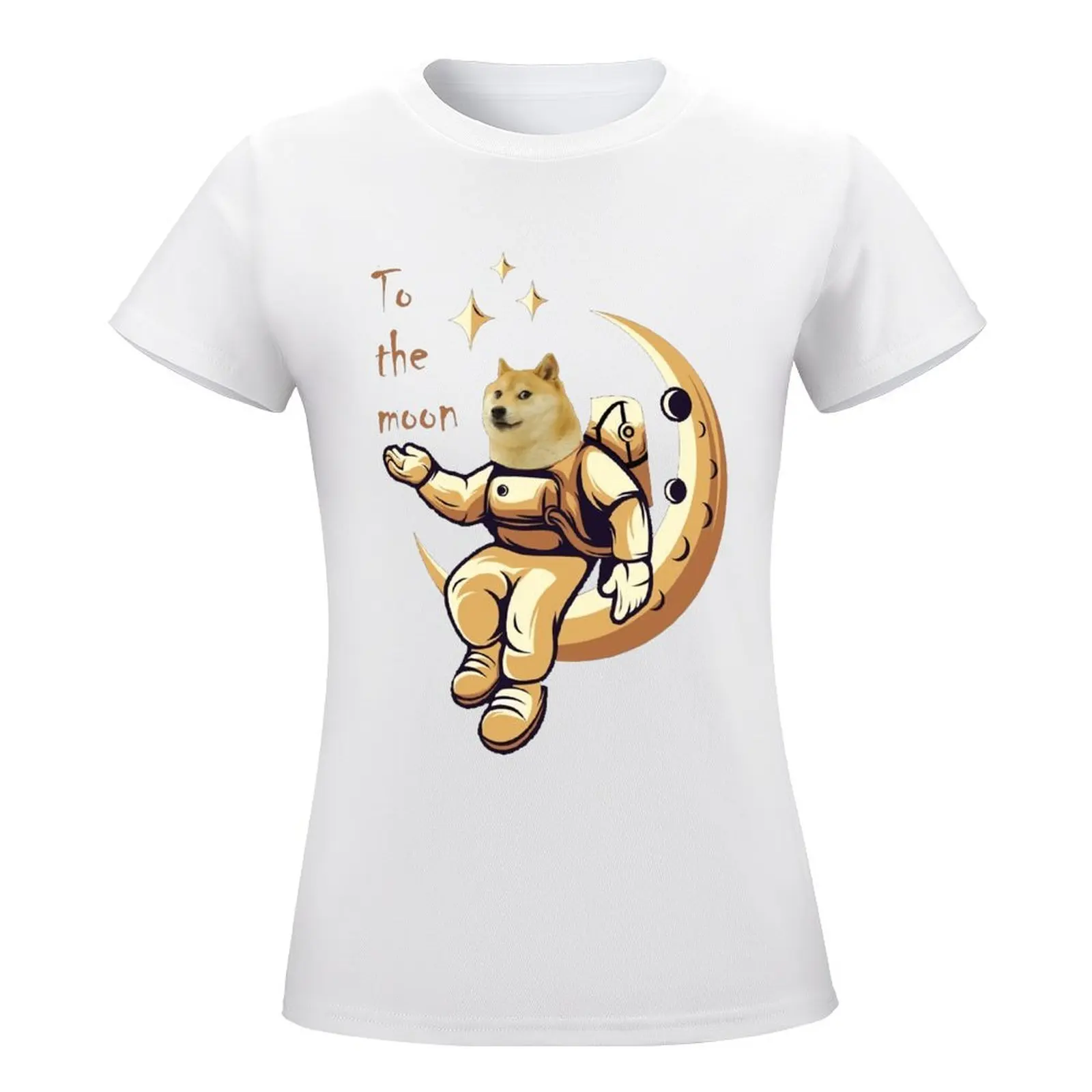 Dogecoin To The Moon For Sale Em Fashion Streetwear  Sports Graphic Vintage  top Quality Top Tee  Activity Competition Eur Size