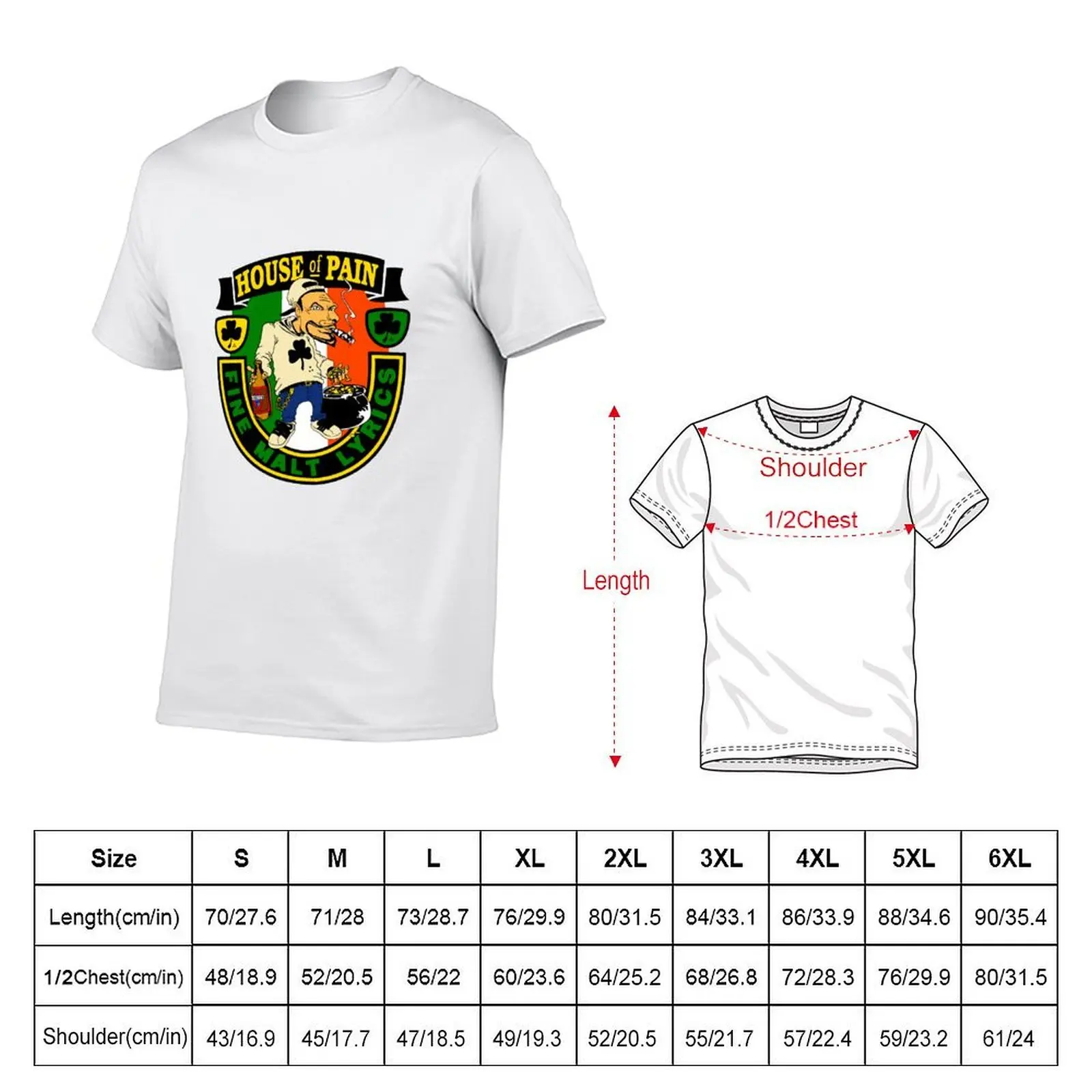 House of Pain - Fine Malt Lyrics T-Shirt vintage anime shirt oversized t shirt fitted t shirts for men
