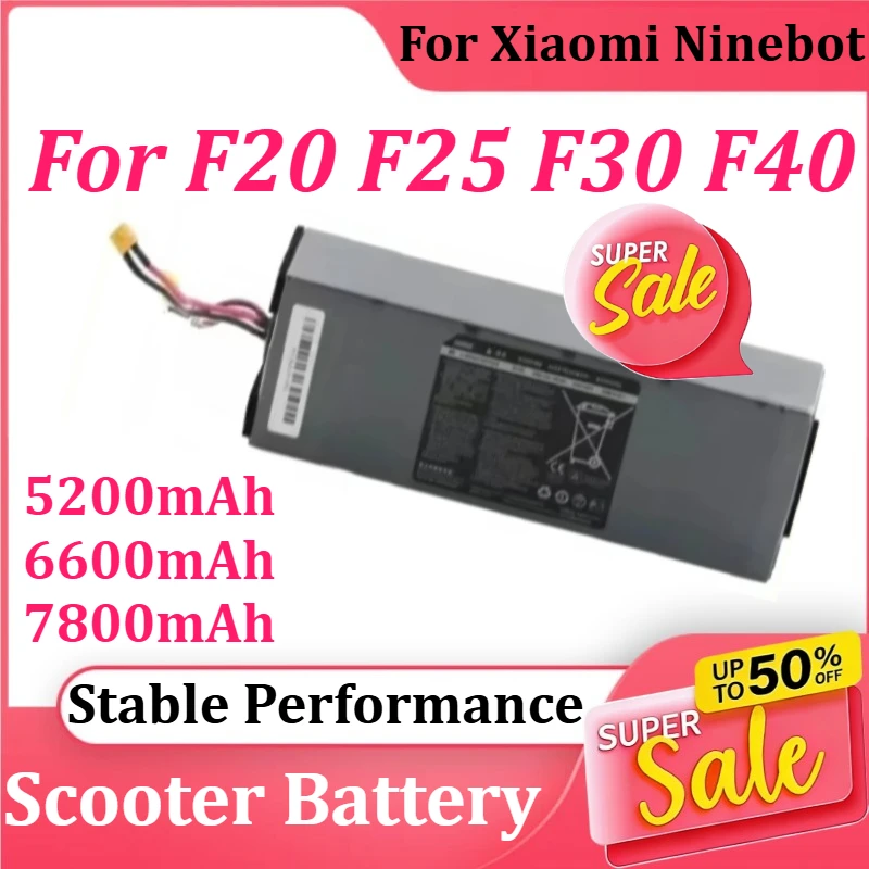 

36V 5200mAh/6600mAh/7800mAh Electric Scooter Replacement Lithium Battery for Xiaomi Ninebot F20 F25 F30 F40 New Accessories