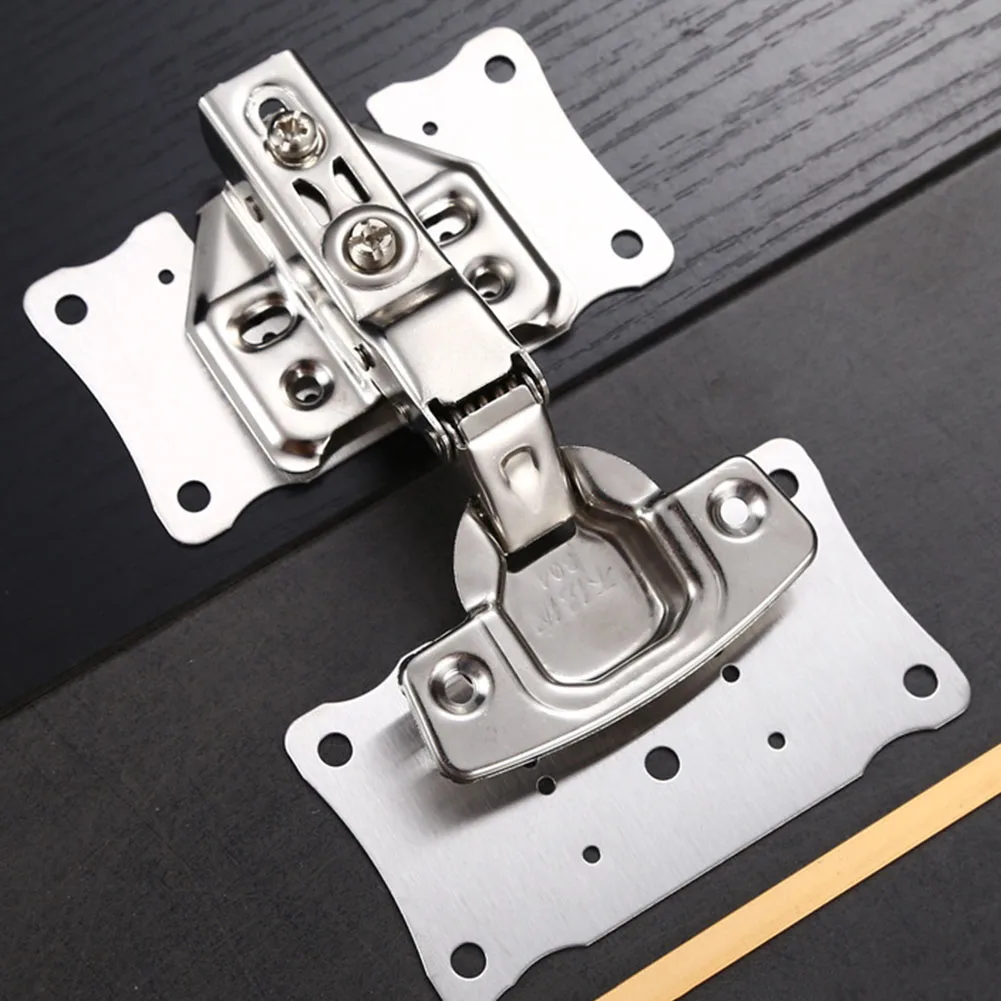 

Secure Plate Hinges Cabinet Hinges Fixing Screws Hinge Repair Tablets Repair Kit Stainless Steel Cupboard With Screws