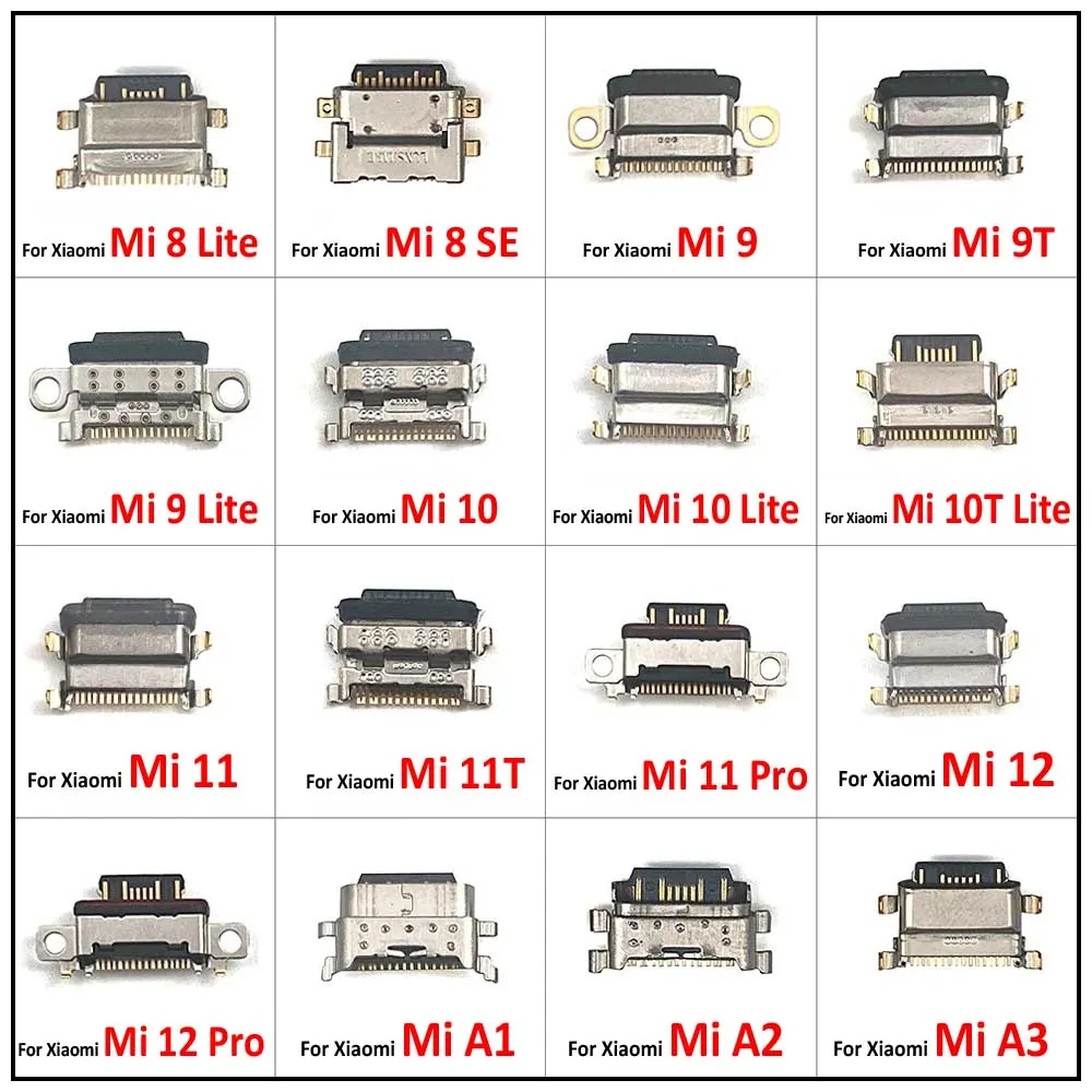 

100 шт. Новинка для Xiaomi Mi 8 9 Se 9T 10 10T 11 11T 12 Lite Pro Mi A1 A2 A3 зарядное устройство Micro USB зарядный порт док-разъем