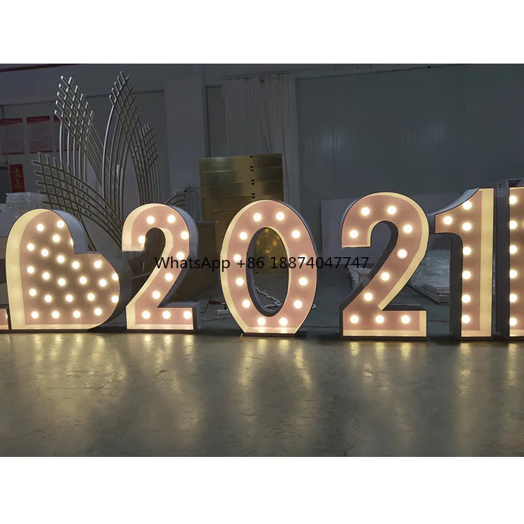 Wholesale Led Signs Marquee Letters Light Acrylic Light Up Letters Sign Wedding Centerpieces For Wedding Decoration Backdrop