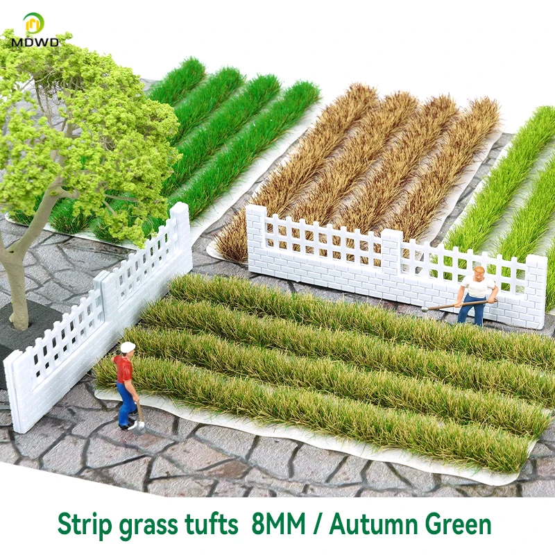 Kit de modelo de resina de cluster de grama alongada em miniatura, simulação estática de flor, micro diorama, acessórios, materiais de decoração