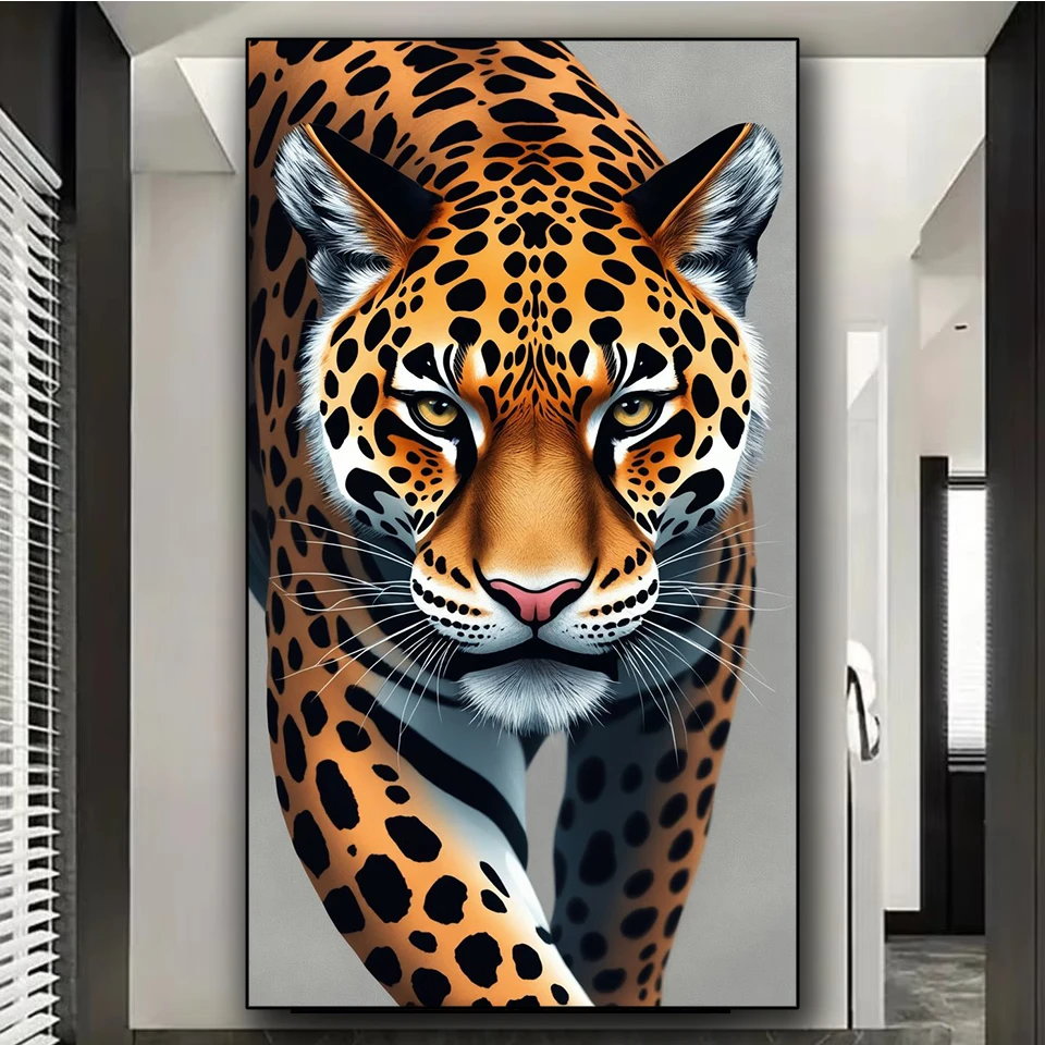 Large Size leopard diy diamond painting Jewelry cross stitch diamond art crystal mosaic Latest Creative Animal Home Decor