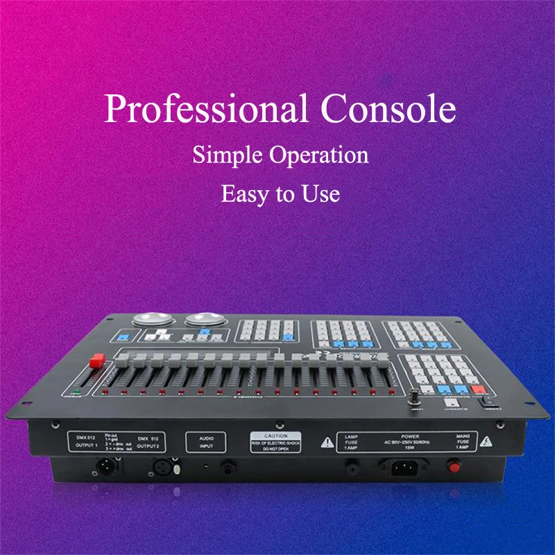 Phare d'éclairage de scène de console principale professionnelle DMX 512, contrôleur 512 pour fête, pub, boîte de nuit, lumière à têtes mobiles Chang KTV