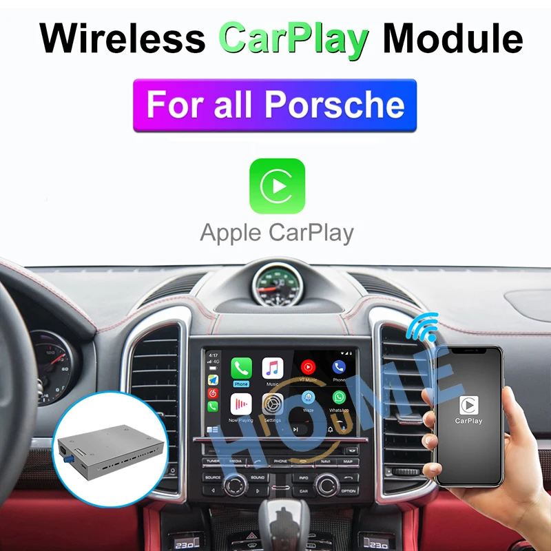 

Wireless CarPlay Android Auto For Porsche 911 Boxster Cayman Macan Cayenne Panamera PCM3.1 4.0 2011 - 2018 Video Module Box