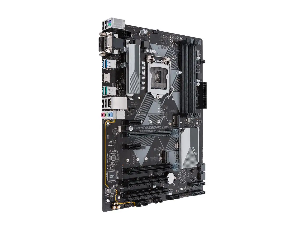 Imagem -05 - Placa-mãe Asus Prime B360-plus Lga1151 Série 300 Ddr4 Hdmi Dvi Vga M.2 Suporte Atx 8ª Geração Intel Core i7 i5 i3 Cpu Novo