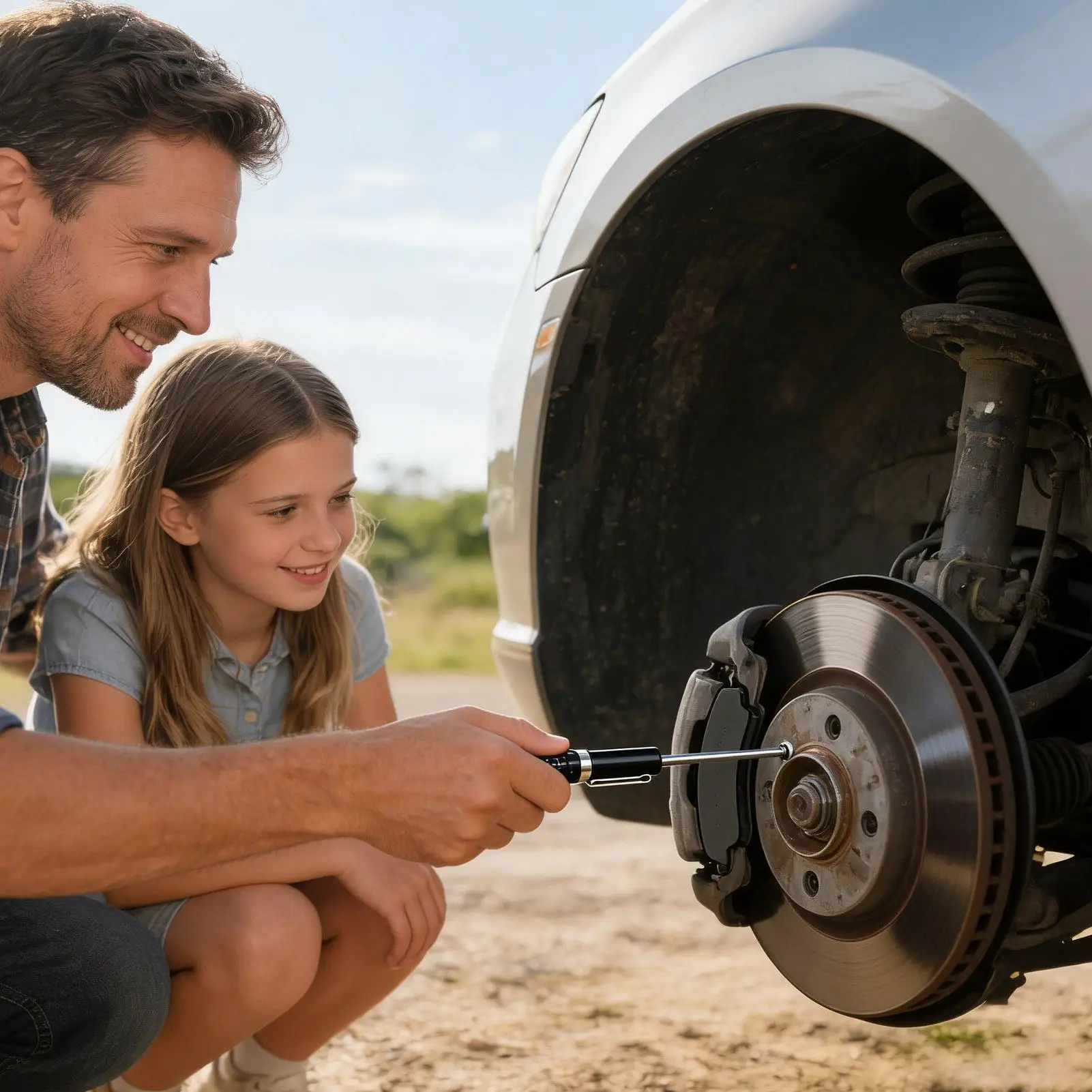 

Измеритель толщины тормозных колодок 1,5-11 мм со шкалой для внутреннего и внешнего контроля, автомобильный