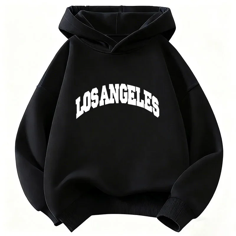 Best-selling children's comfortable hooded sweatshirt. American retro Los Angeles Y2K street casual all-purpose pullover hoodie.