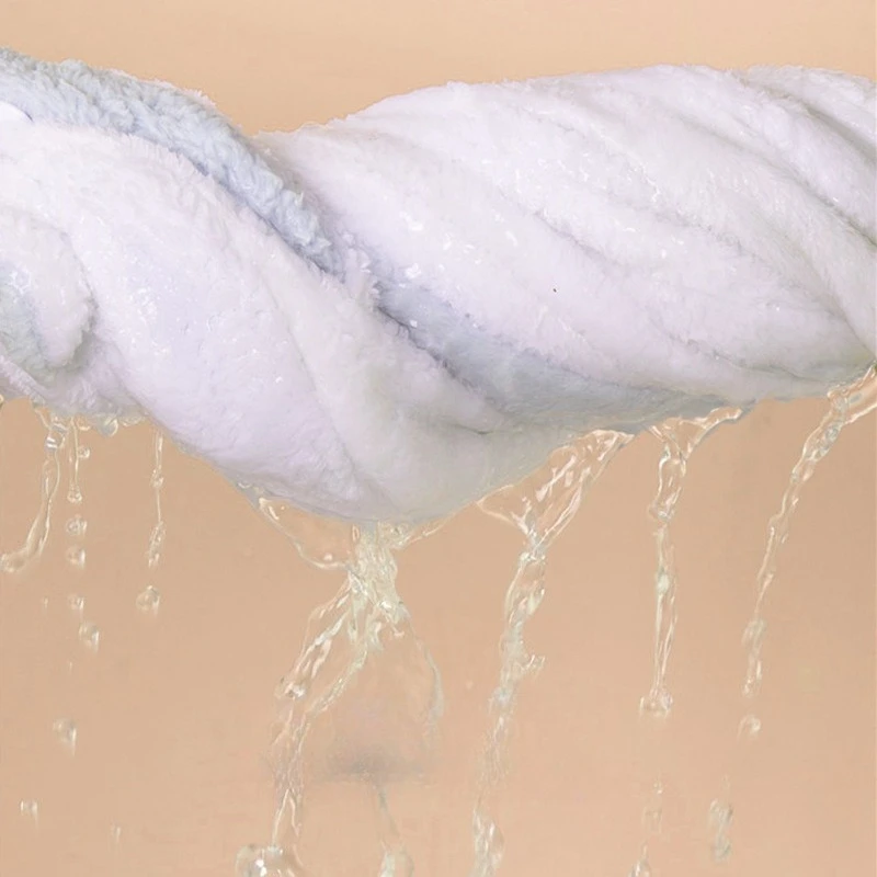 Miniso قبعة الشعر الجاف طبقة مزدوجة سميكة امتصاص الماء منشفة التجفيف السريع للنساء غسل حقيبة الشعر وشاح الرأس قبعة الدش