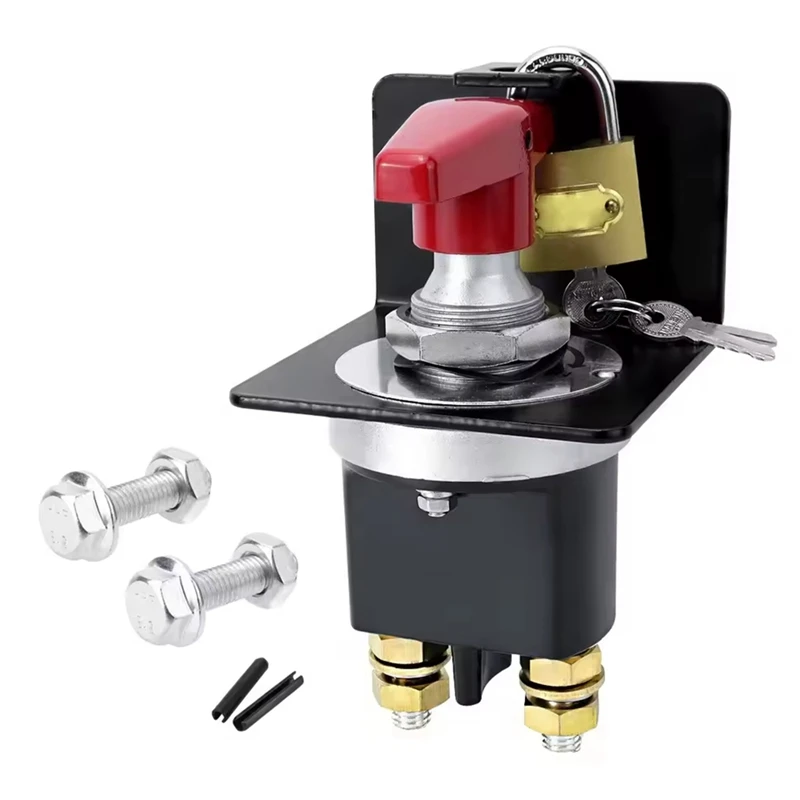 Super Sale 300A Heavy Duty Battery Disconnecter Isolator with Keyhole for RV Campers Van Truck Boat