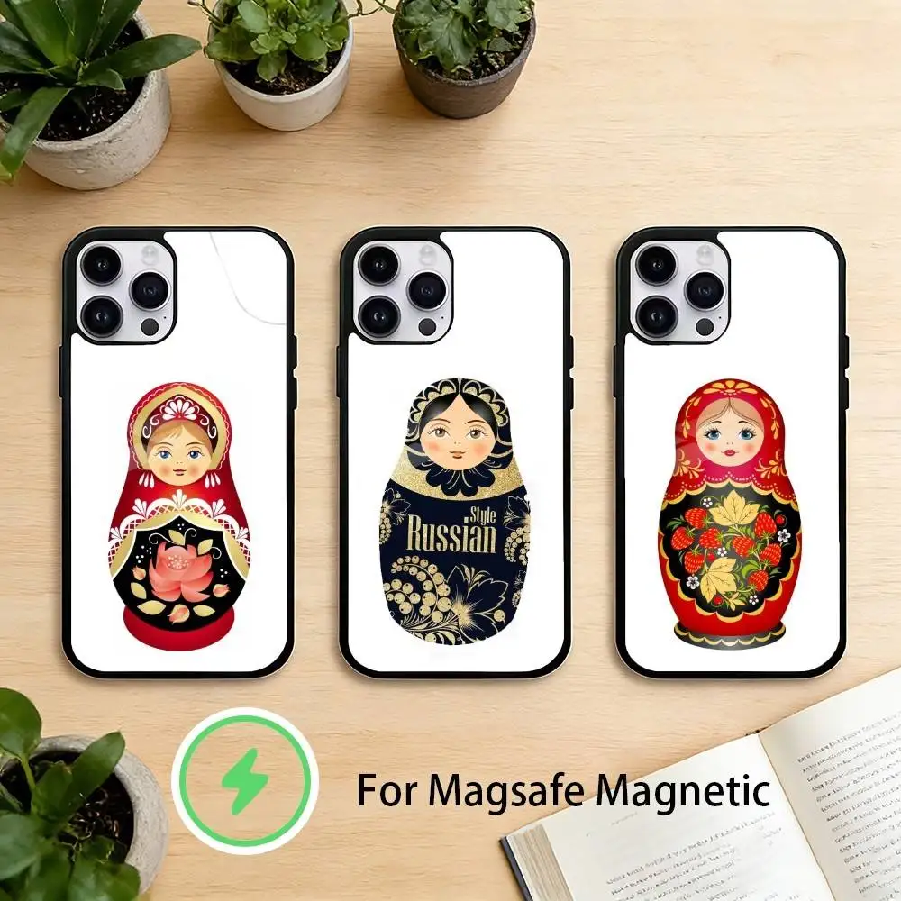 

Russian Dolls Matryoshka Phone Case For iPhone 17,16,15,14,13,12,Plus,Pro,Max For Magnetic Wireless Charge