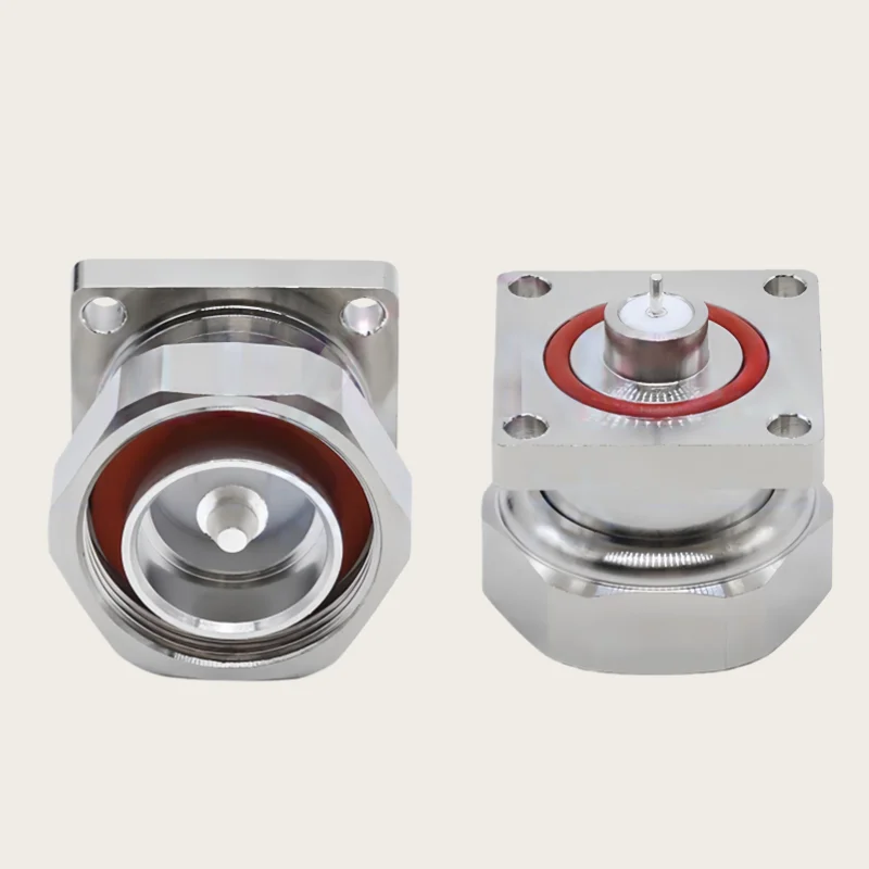 L29-JFD-1 DIN male panel seat metal microstrip 4-hole flange fixed connector JFD with waterproof ring