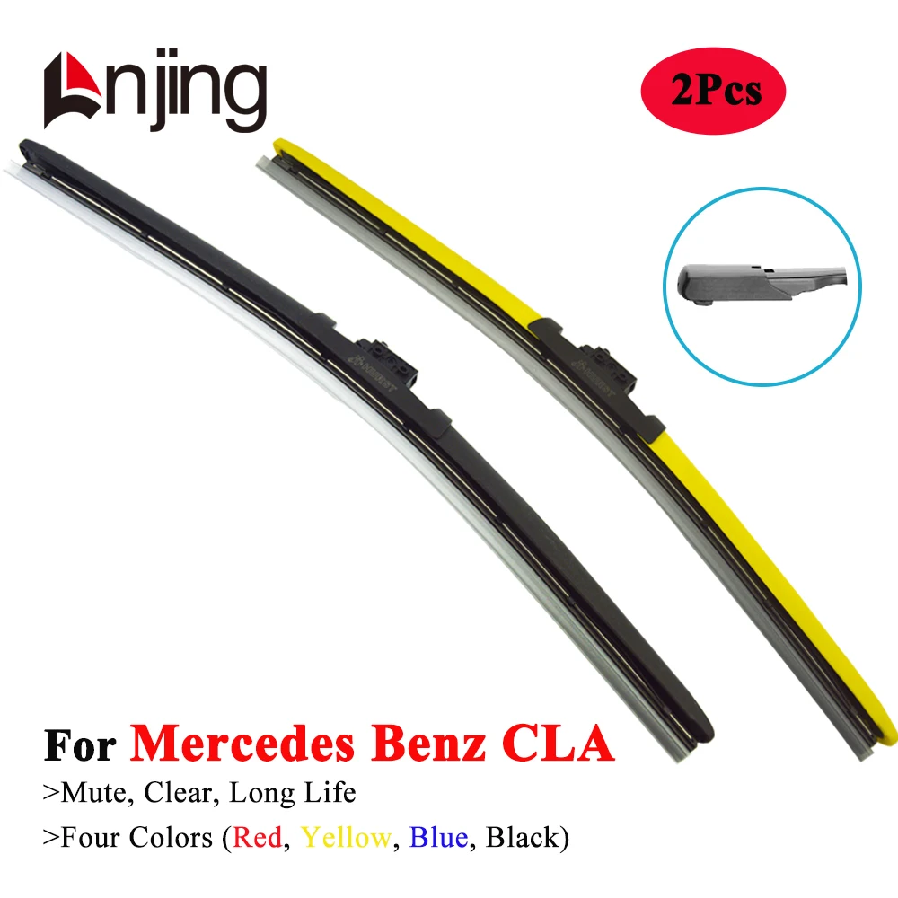 

LNJING Colorful Wiper Blades For Mercedes Benz CLA 117 118 CLA180 CLA200 CLA220 CLA250 CLA35 CLA45 2013 2015 2018 2020 2022 2024