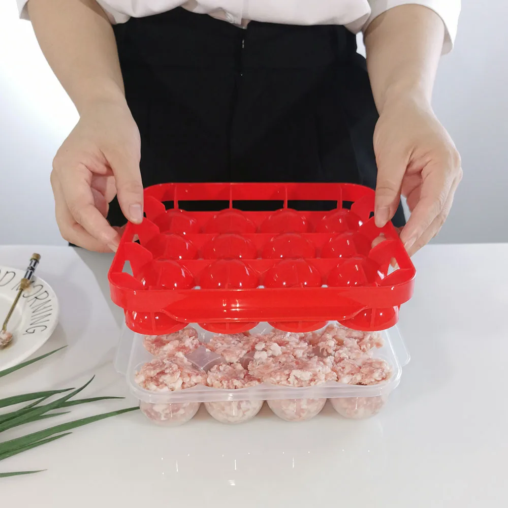 NEW Kitchen Plastic Meatball Mold Making Fish Melon Ball Self Stuffing Food Cooking Machine High Temperature Resistance