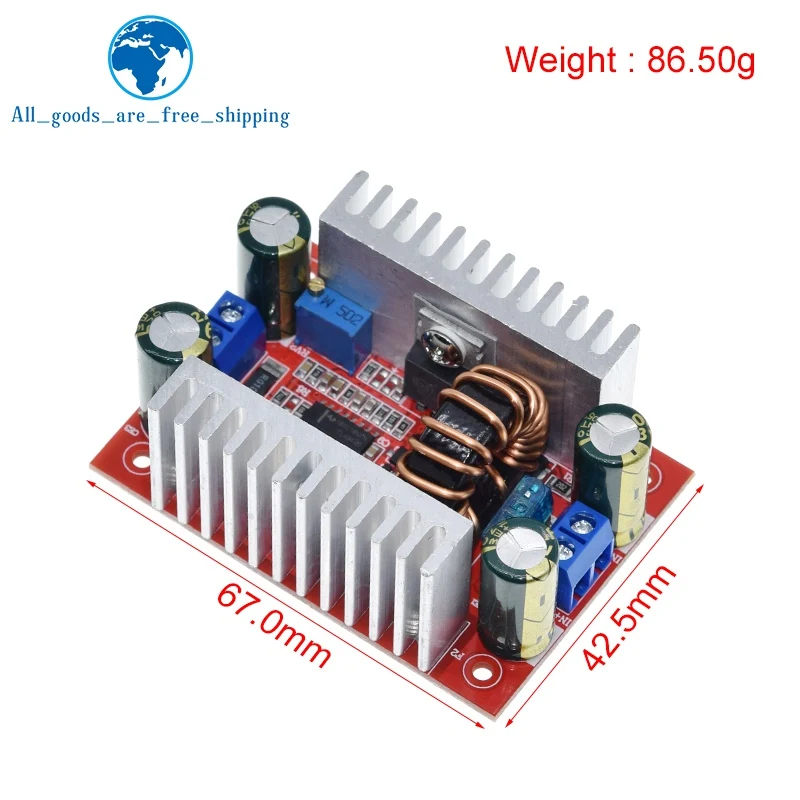 1/5PCS DC 400W 15A Step-up Boost Converter Constant Current Power Supply LED Driver 8.5-50V to 10-60V Charger Step Up Module image 6