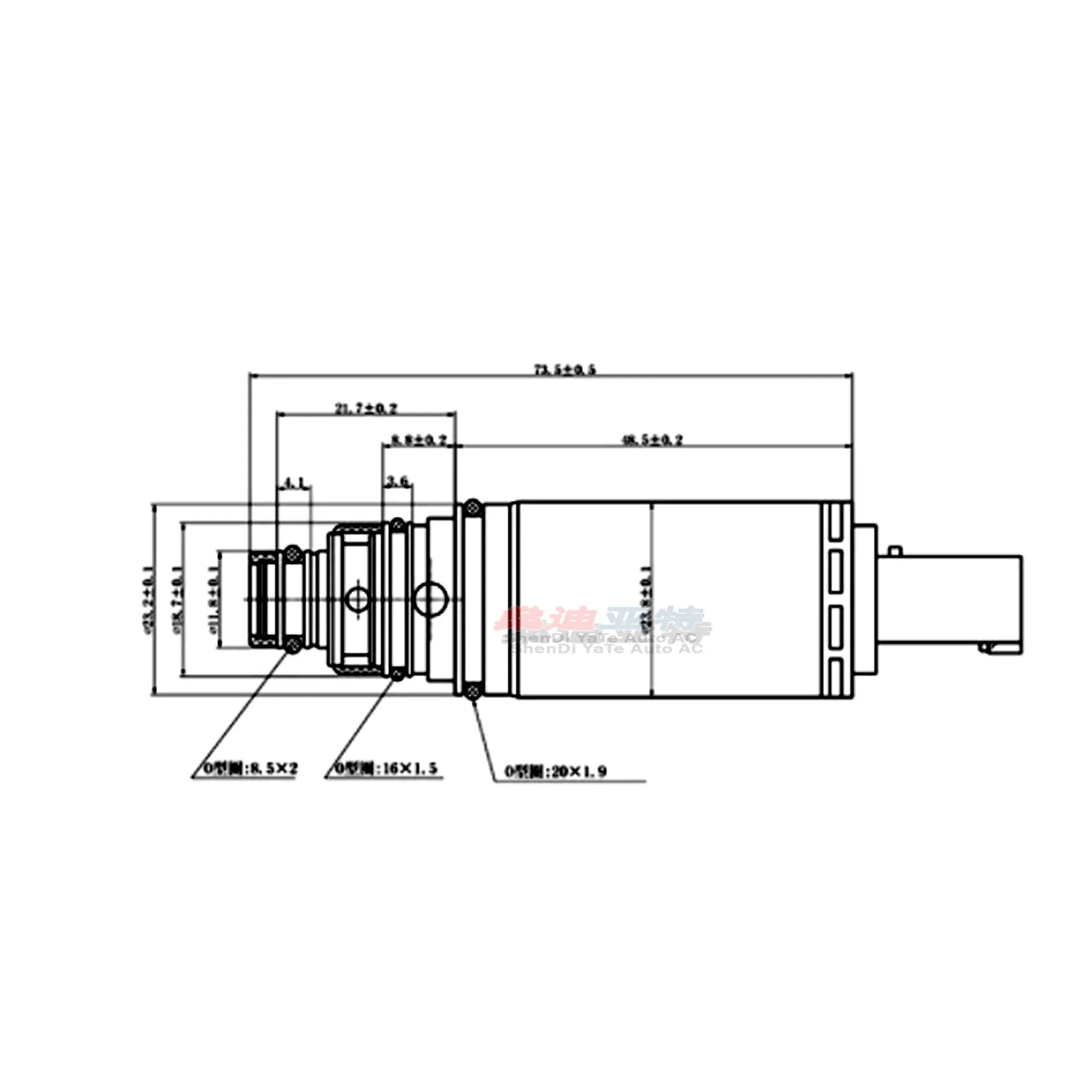 0012302511 ZEXEL DCS-17 A/C Compressor Control Valve For Mercedes-Benz S204 C204 W211 A207 C207 W639 A0008307800 0022305011