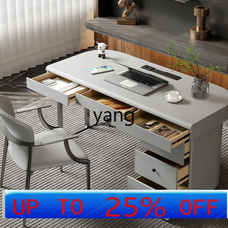 LTT light luxury small apartment simple desk chairs stainless steel home desk