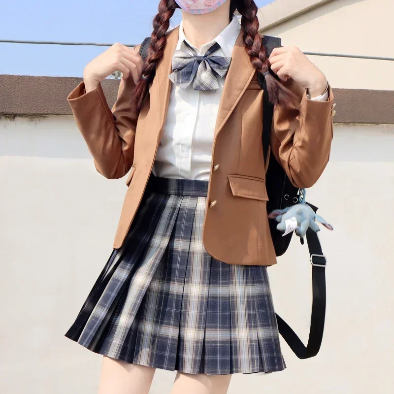 Japanese Jk Uniforms Students 13 Colors Red/Pink/Black Blazer High School Jacket Girls College Style Autumn Suit School Uniforms