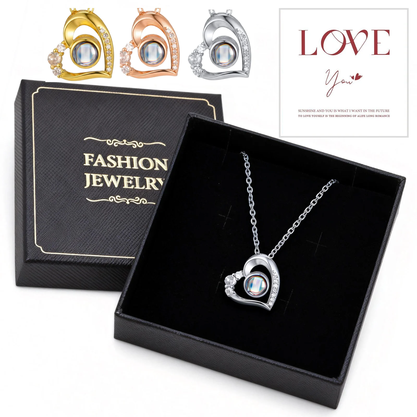 

Персонализированное ожерелье в подарок девушке, кулон с фотографией на заказ, подарки на День матери для мамы, жены, подарок на День святого Валентина, памятный подарок в знак любви