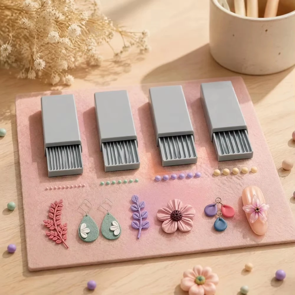 3D gedruckter Polymer‑Ton Perlenroller präzise Nuten sanftes Rollen wiederverwendbar Gel‑Kugel Herstellwerkzeug für Nail Art 3D Gelblumen Maniküre Zubehör Handwerk Werkzeug kreatives Hobby Utensil zur Herstellung von N – Detail 8