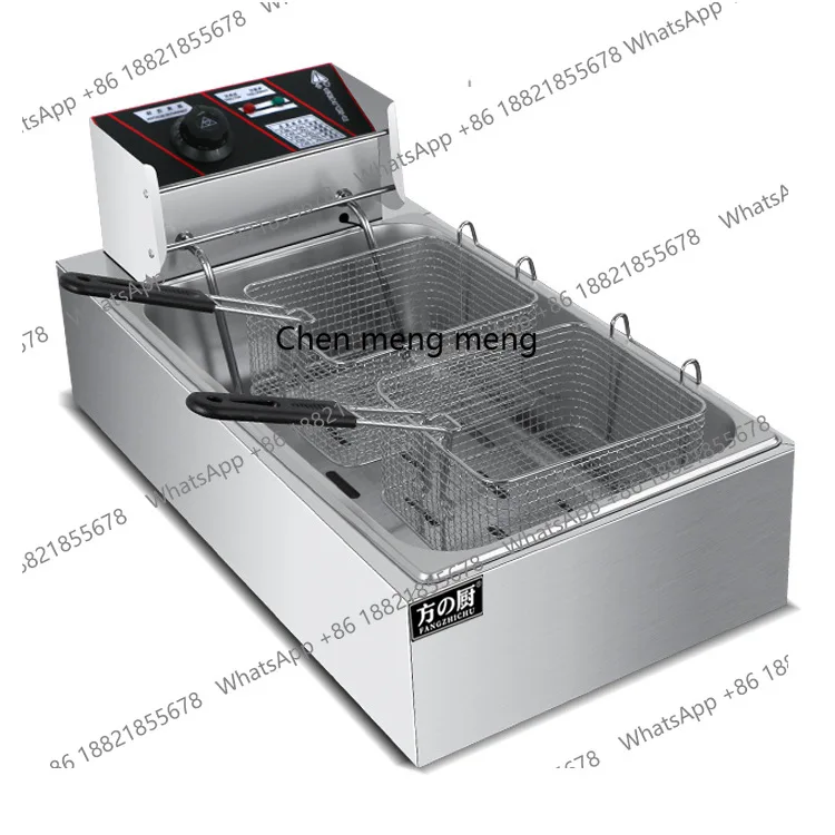 

Single Cylinder Double Sieve Long Fryer Commercial 12L Extended Single Cylinder Fried Chicken Electric Fryer