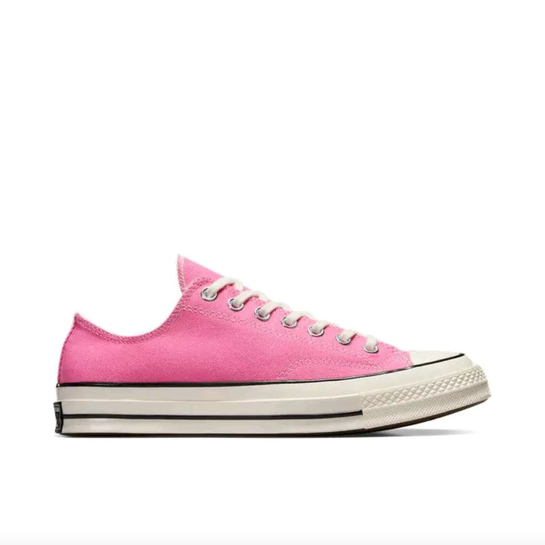

Converse Chuck 70 Men's and Women's Skateboarding Shoes, Wear Resistant, Low Cut Canvas Sneakers, Pink