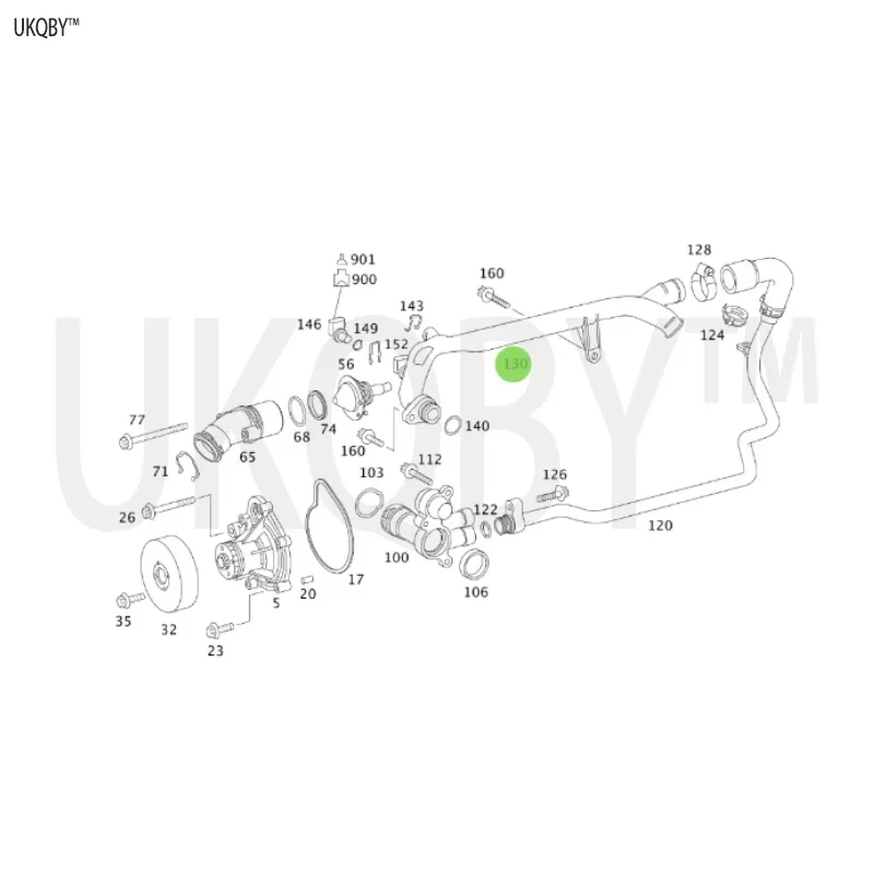 Inner hexagon bolt clamp supply pipeline heater supply pipeline A2712001552 A2712001152