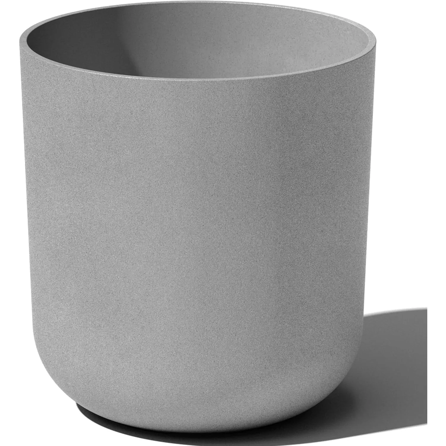 Mason Series Lima Planter - Round Planter for Indoor or Outdoor Porch/Garden | Made from Plastic & Concrete with Drainage Holes