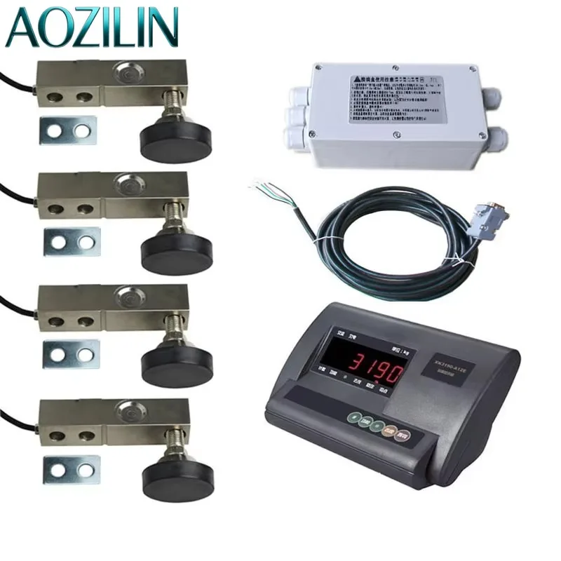 

AOZILIN 3T Weighing Scale Load Cell & Indicator Full Kit Fit A12E Digital Display Instrument Floor Scale DIY Accessories