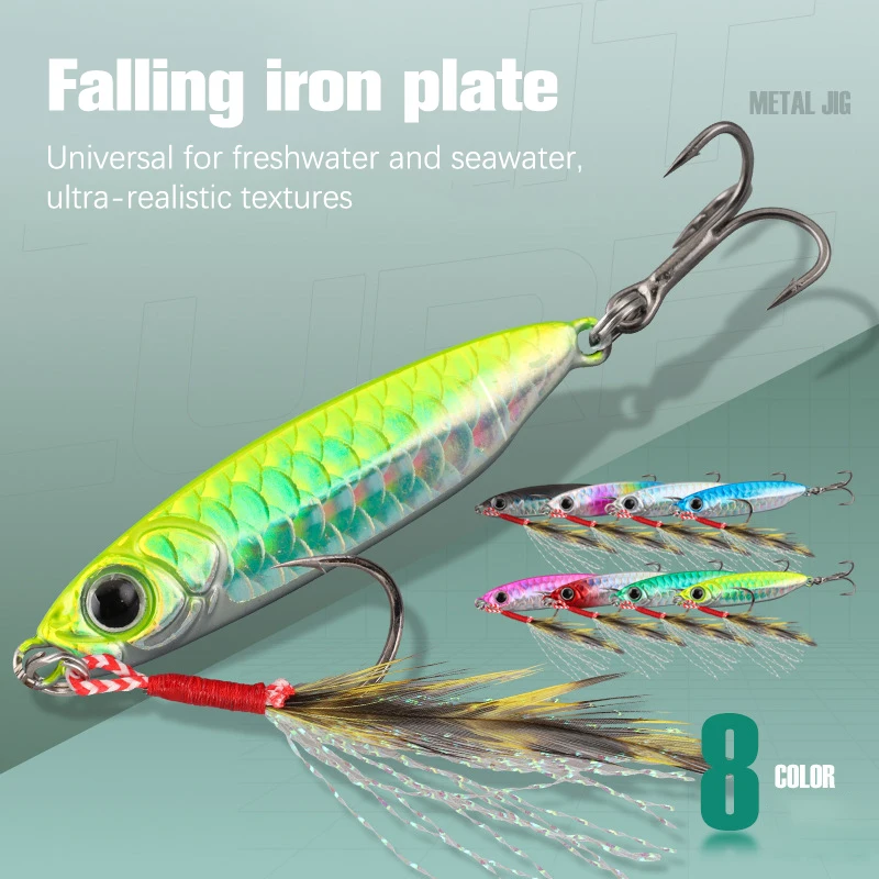 Micro Metal Jig 7g 10g 15g 20g 25g 30g Shore Casting Jigging lure Casting Saltwater Fishing lure Bit Artificial Bait