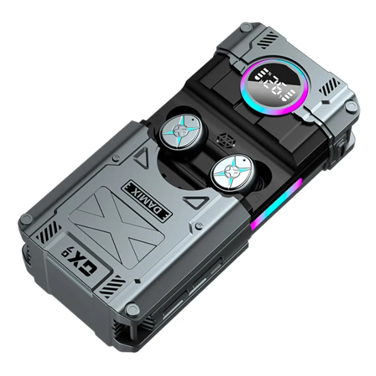 Popular New DX-07 TWS Bluetooth Headset Noise Reduction Wireless Mechanical Style Headset HD Call Headset with Microphone