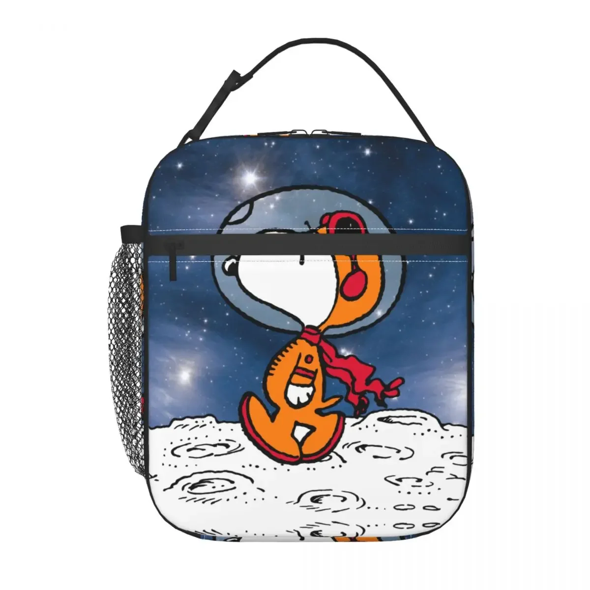 SPACE Snoopy Astronaut Cute Insulated Lunch Bag Leakproof Lunch Container Thermal Bag Tote Lunch Box Office Outdoor Men Women