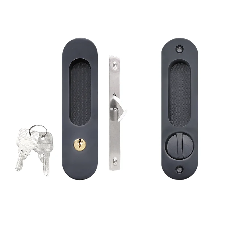 

Невидимый замок для раздвижных дверей: для балконных, деревянных, кухонных и спальных дверей, со встроенным крючковым механизмом, с ключом