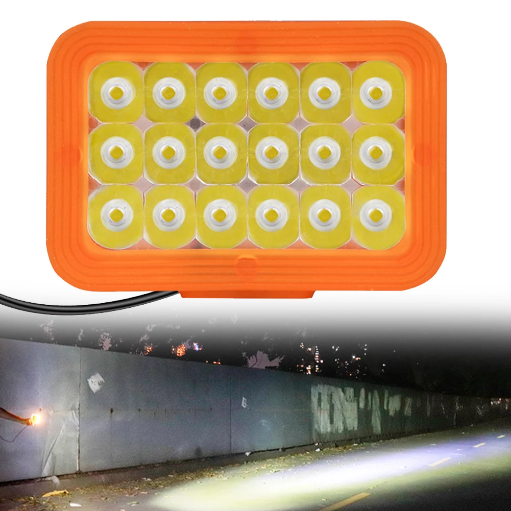 18 LEDS 12-80V Electric Bicycle Headlight Super Bright 18 Beads Electric Vehicle Front Lights Ebike Accessories