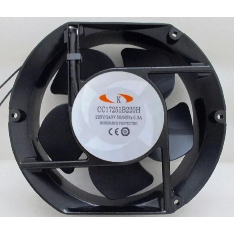 HJY   1 pcs K fan CC17251B220H 220V 172*150*51mm cooling fan inverter fan 2 Wire *ll