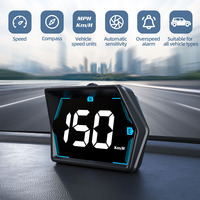 Driving Safety Night Driving HUD Head-Up Display Speed Information USB Powered Automatic Speed Notice Built-in Light Sensor