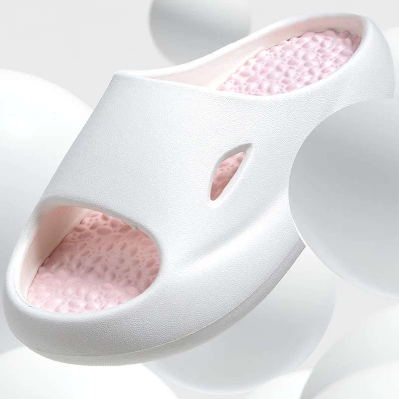 Summer Beach Slippers Men Women Indoor Eva Cool Soft Bottom Sandals Trend Unisex Sports Massage Slides Light Weight Shoes