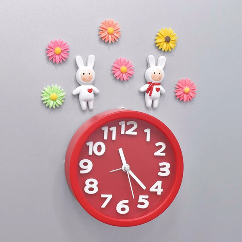 New Alarm Clock Model Refrigerator Sticked With Fashionable Personality Refrigerator Sticked With Clock Magnet Home Decoration