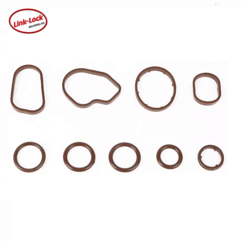 LINK-LOCK Engine Oil Filter Seal Ring Oil Radiator Gasket FKM A6511801310 A6511800665 68091825aa for Mercedes Benz 651 Sprinter