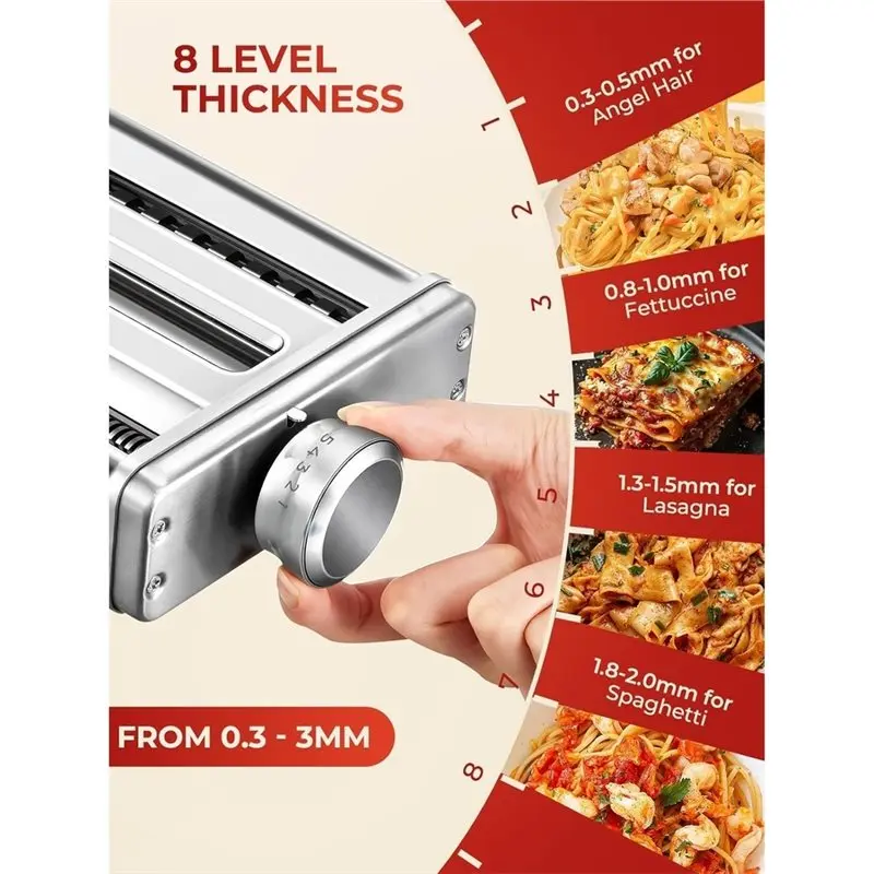SOFT-3 In 1 Pasta Attachment For Kitchenaid Stand Mixer
