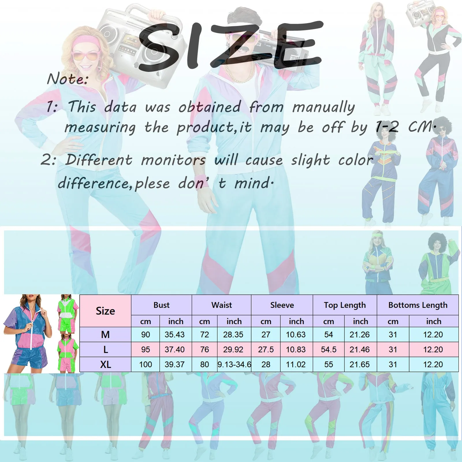 Adult Women Zippers 80s Tracksuit Retro Hip Hop Windbreaker Disco Tracksuit Sets Colorblock Outfits Petite Swimsuits For Women