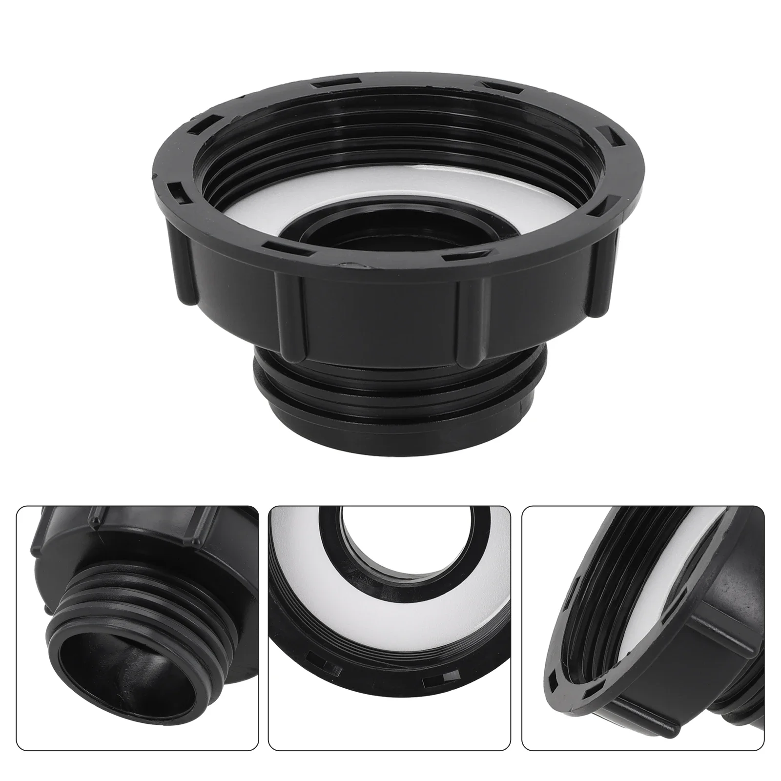 Adapter for IBC Cans and Rainwater Tanks Converts 80mm Coarse Thread to S60x6 Male for DN50 Outlet Compatibility