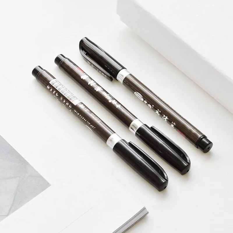 3PCS/Set Brush Pen Calligraphy Pen  Chinese Words Learning Stationery StudentArt DrawingMarker Pens School Supplies image 5