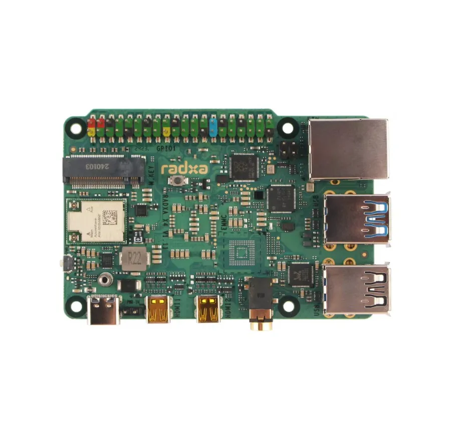 Radxa X4  Intel N100 PCIe 3.0 M.2 M Key, WiFi 5/6, High-Performance SBC Dual 4K Output