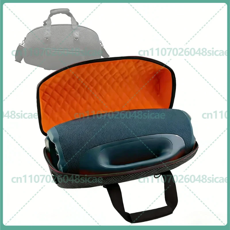 B04C-For Boombox 4 Speaker Carrying Case Storage Bag Protective Cover With Shoulder Strap Portable Travel Organizer