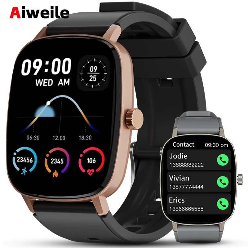 

Smart Clock Men Smart Watch 2024 Men Women Bluetooth Call Voice Connected Fitness DIY WatchFace Stopwatch Aiweile AW63 LT10