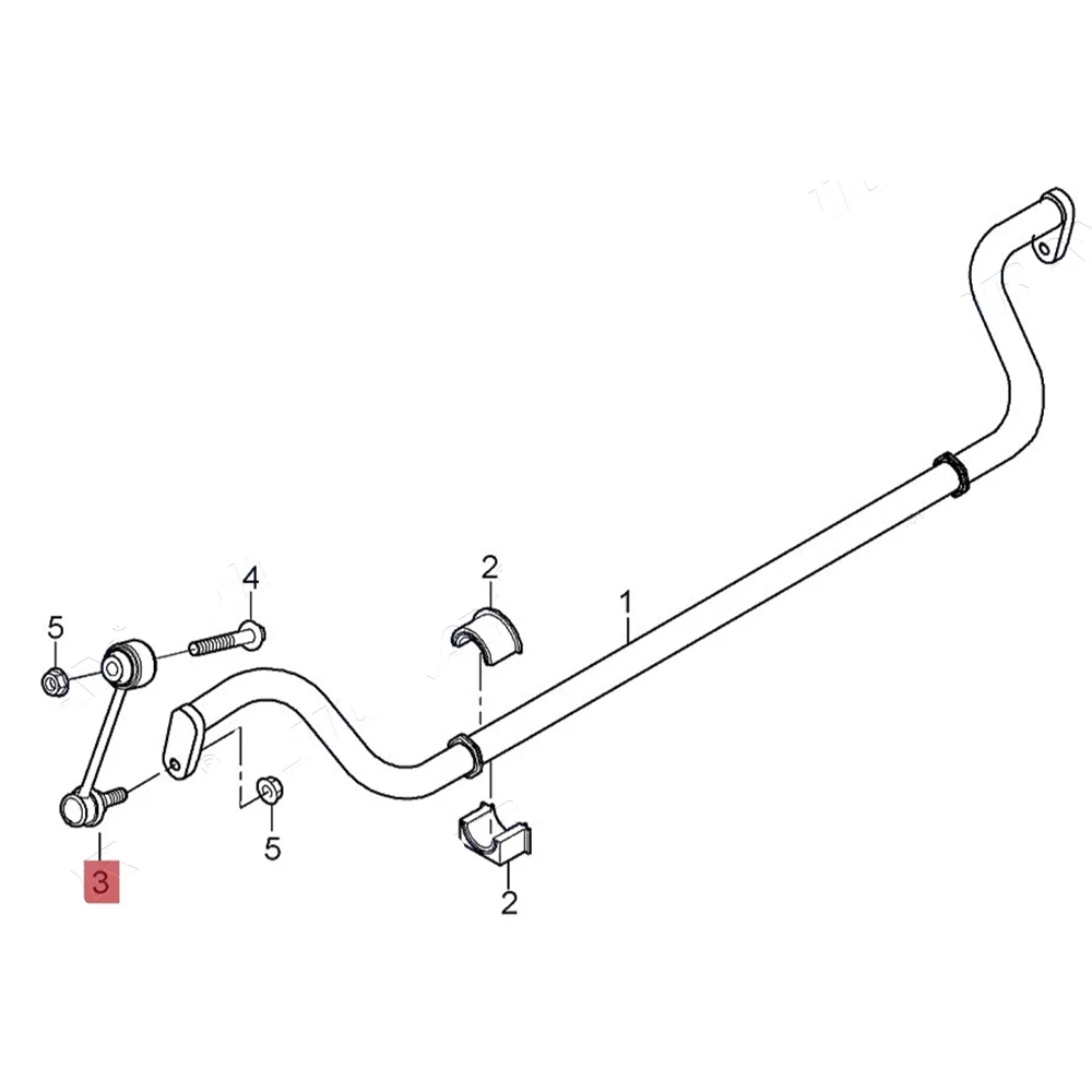 2pcs Front Axle Sway Bar End Stabilizer Link Ball Joint For Porsche Panamera 970 3.0 D 4.8 4S 4.8 Turbo 97034306901 97034306902